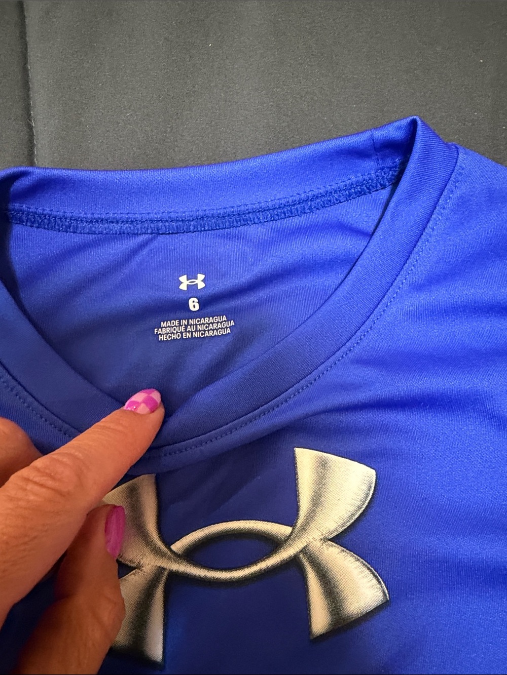 Under Armour Red & Blue Long Sleeve Active Tees - Boys - Picture 3 of 9